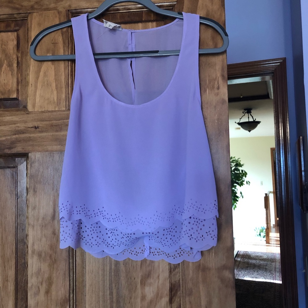 Lavender tank top from pacsun